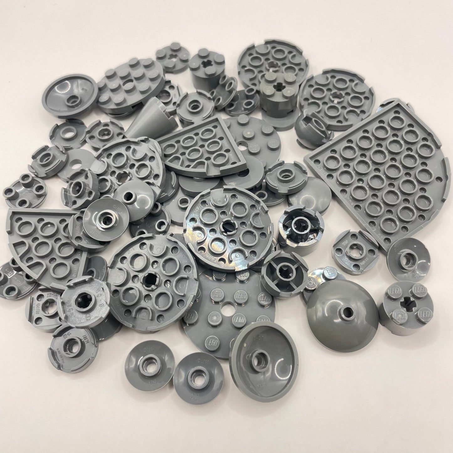 LEGO Dark Bluish Grey, Round, Approx. 45g