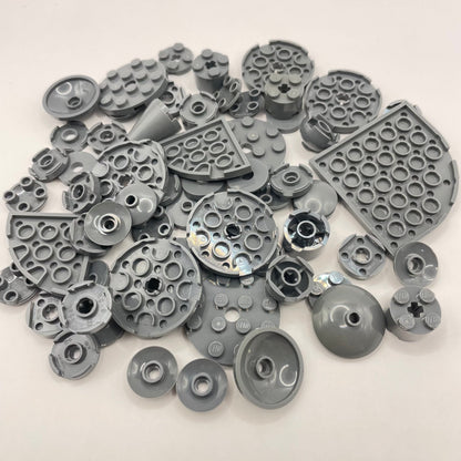 LEGO Dark Bluish Grey, Round, Approx. 45g