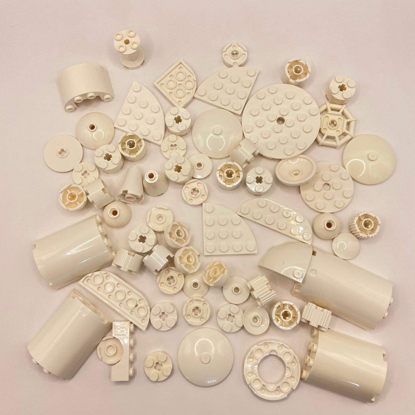 LEGO Round, White, Approx. 80g