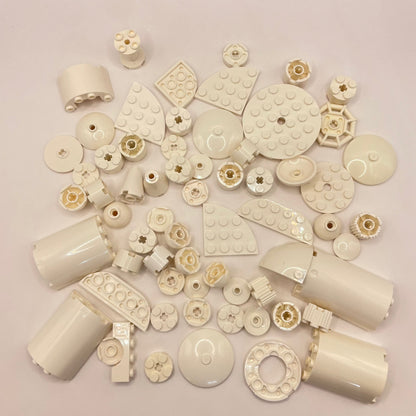 LEGO Round, White, Approx. 80g