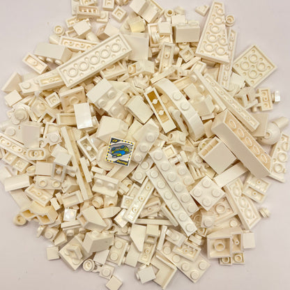 LEGO Mixed Bricks, White, Approx. 160g