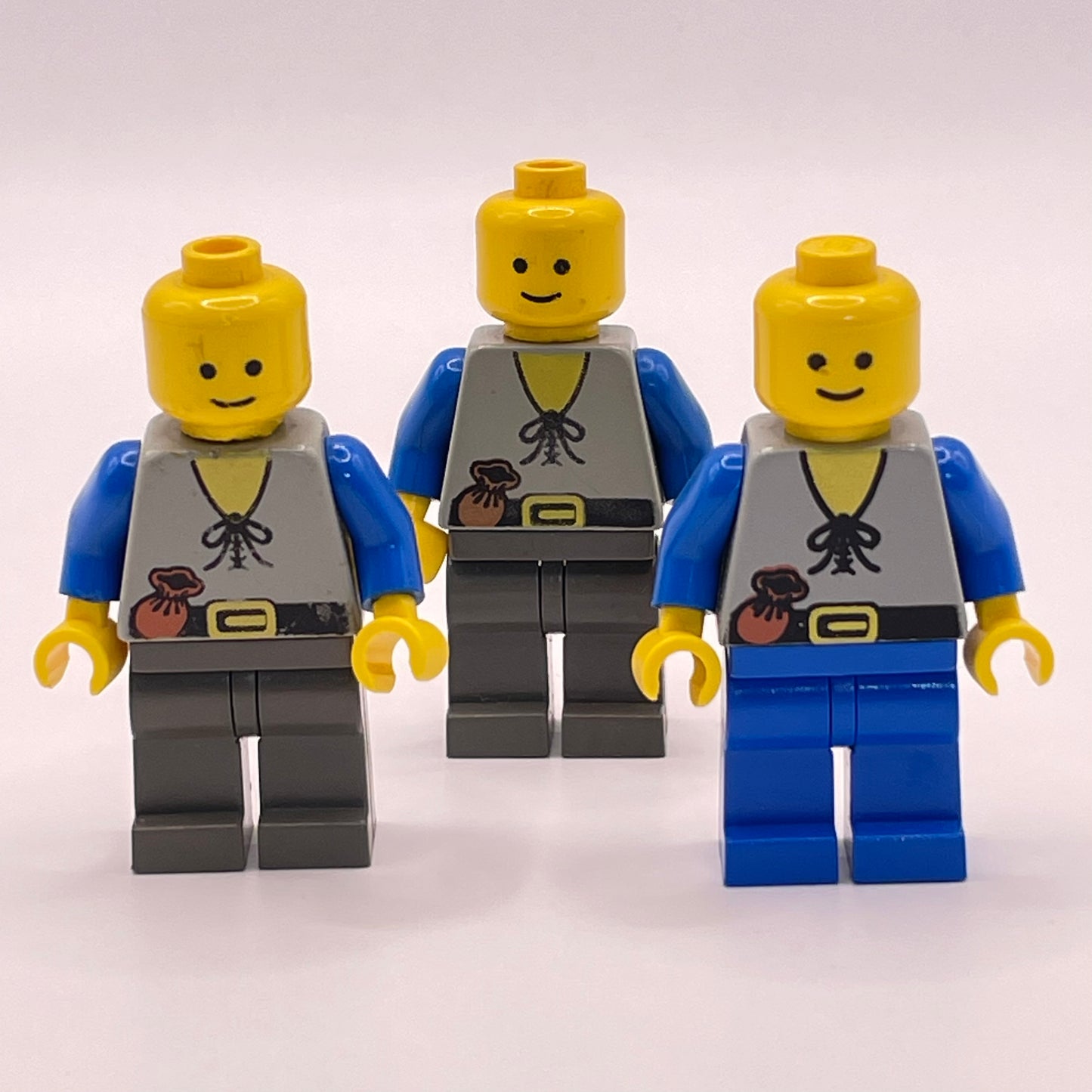 LEGO Peasents, Castle, Minifigure (3 pack) playwear, incomplete