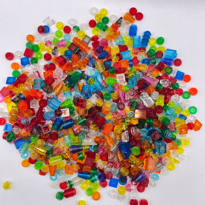 LEGO Greebling, 1x1, Transparent, Approx. 120g
