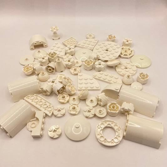 LEGO Round, White, Approx. 80g