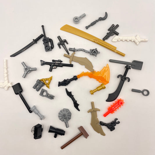 LEGO Mixed Tools and Weapons, Minifigure Accessories, 30 Pieces