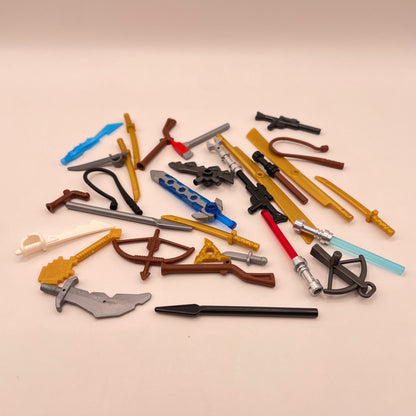 LEGO Mixed Weapons, Minifigure Accessories, 30 Pieces