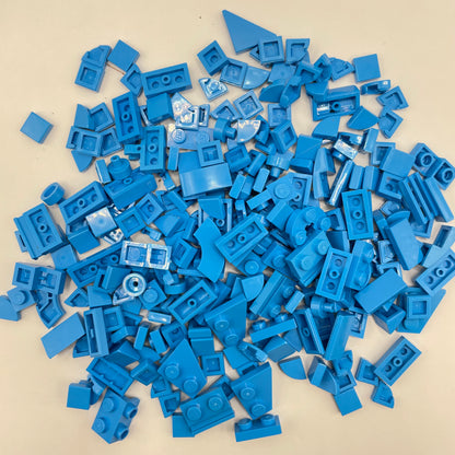 LEGO Mixed Pieces, Dark Azure, Approx. 45g
