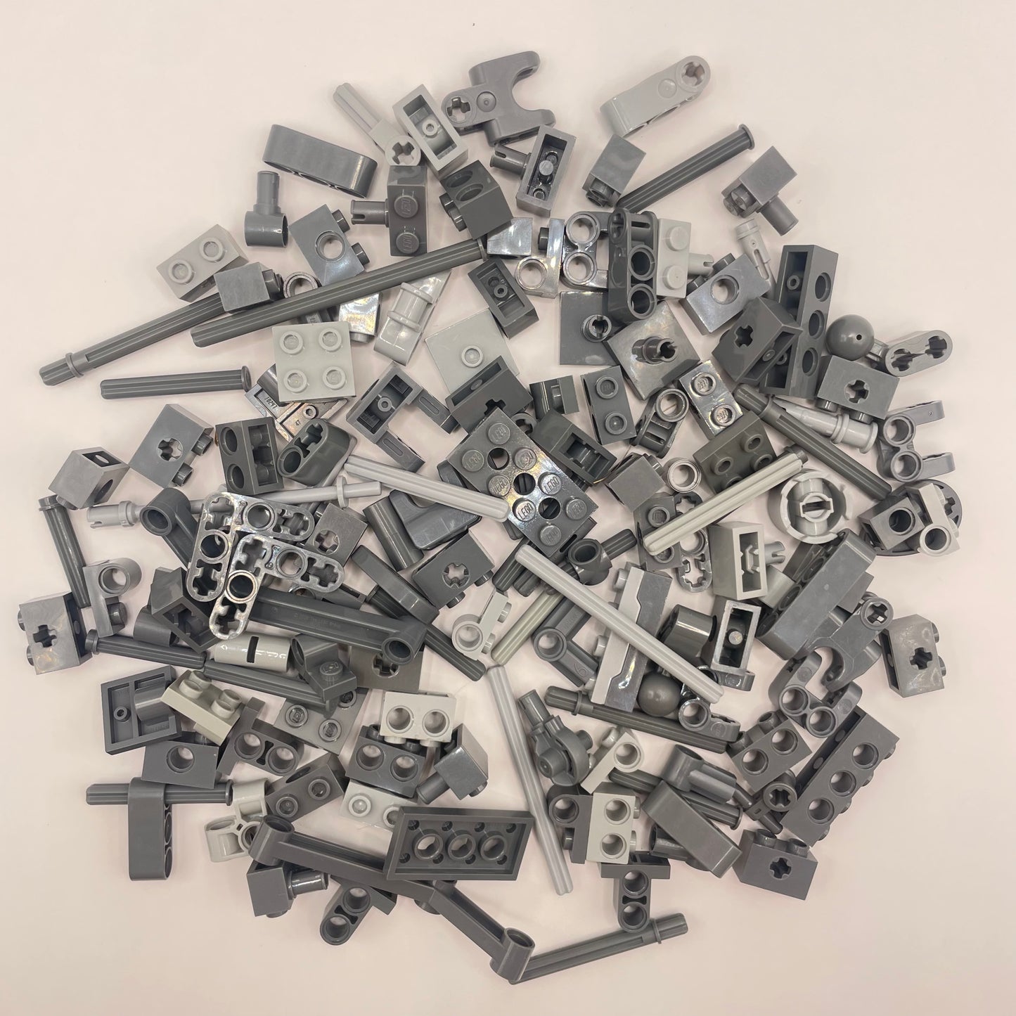 LEGO Medium Technic, Mixed Grey, Approx. 100g