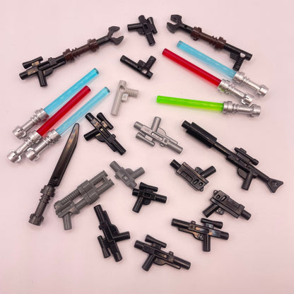 LEGO Blasters and Lightsabers, Minifigure Accessories, Star Wars, 23 Pieces