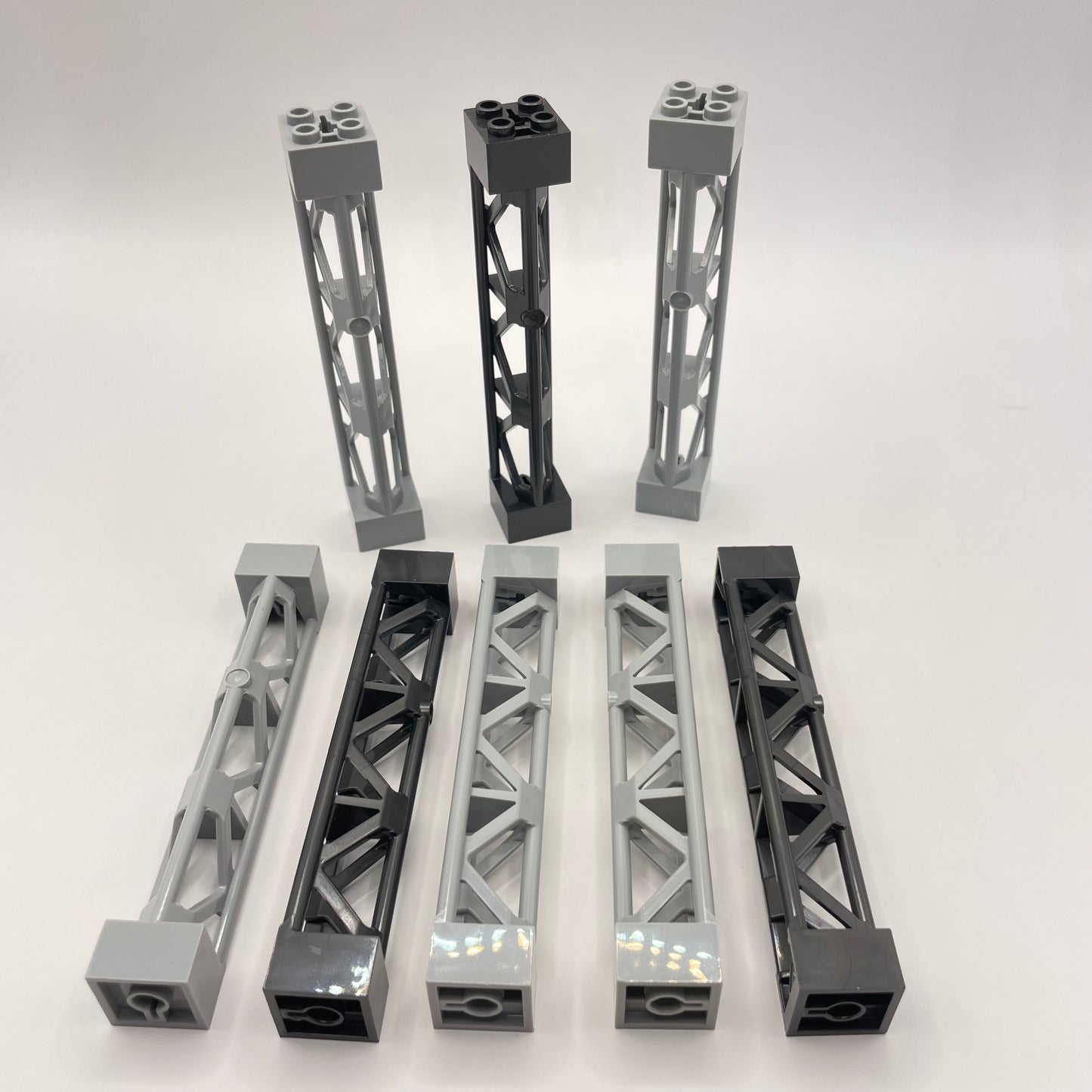 LEGO Support Girder, Mixed Grey, Building, 8 Pieces