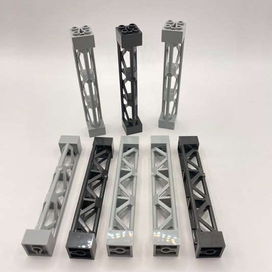 LEGO Support Girder, Mixed Grey, Building, 8 Pieces