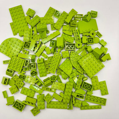 LEGO Lime, Mixed Pieces, Approx. 150g