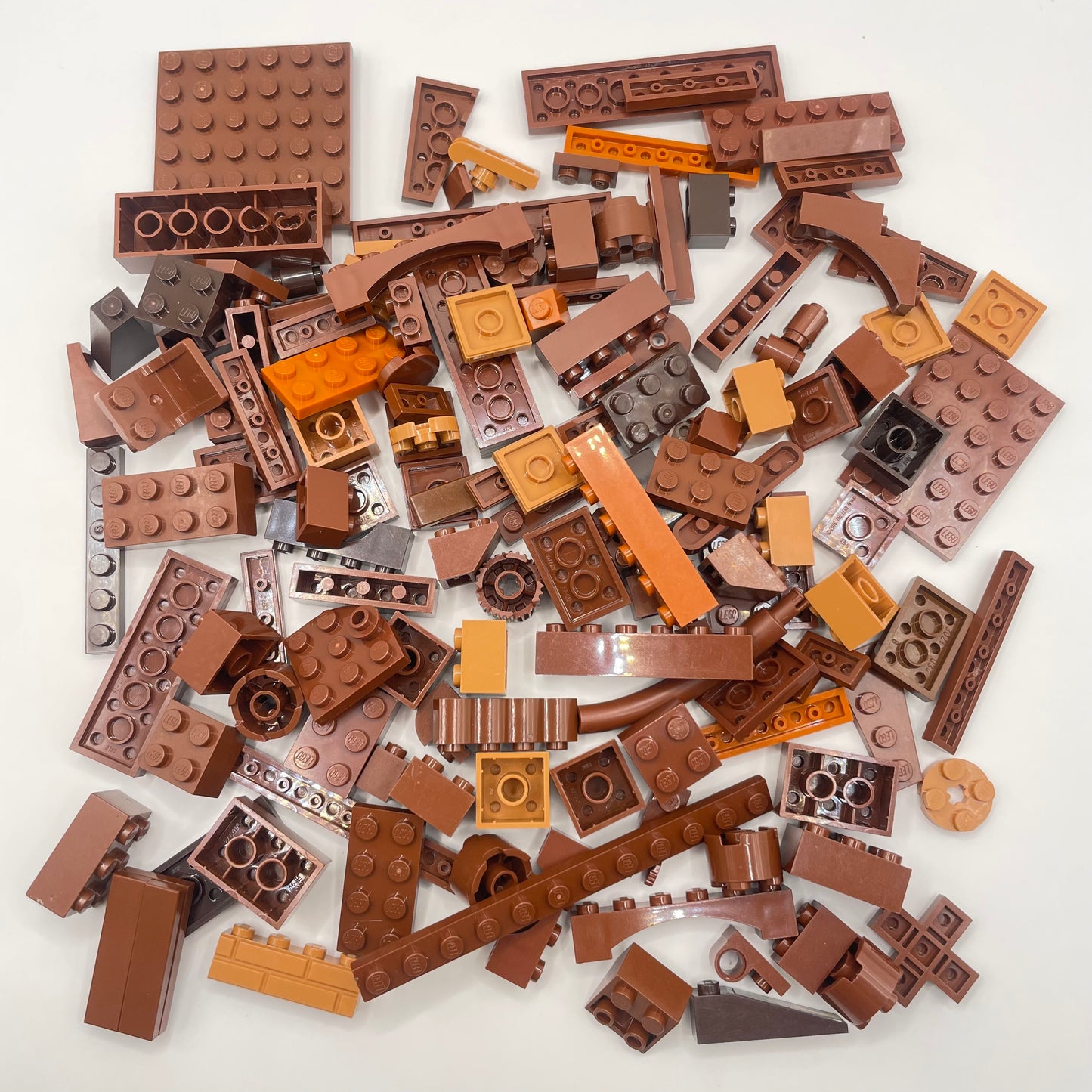 LEGO Mixed Bricks, Mixed Brown, Approx. 150g