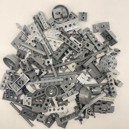 LEGO Medium Technic, Mixed Grey, Approx. 190g