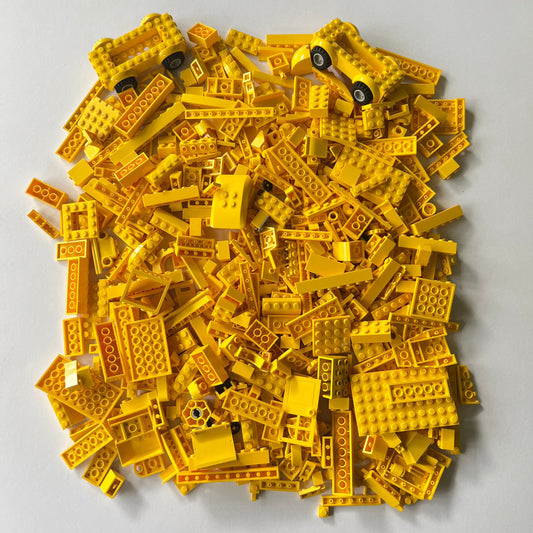 LEGO Yellow, Mixed Pieces, Approx. 650g