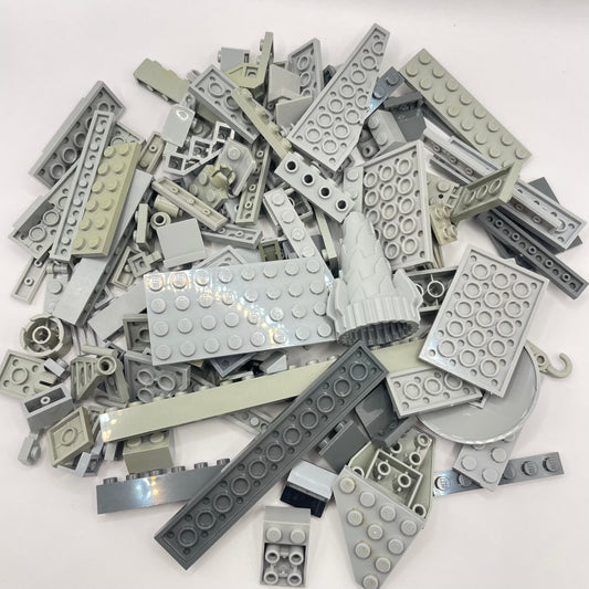 LEGO Mixed Grey, Seconds, Mixed Bricks, Approx. 150g