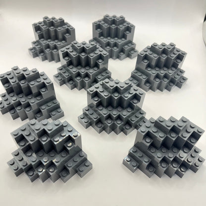 LEGO Large Rock, Dark Bluish Grey, LURP 8 Pieces,