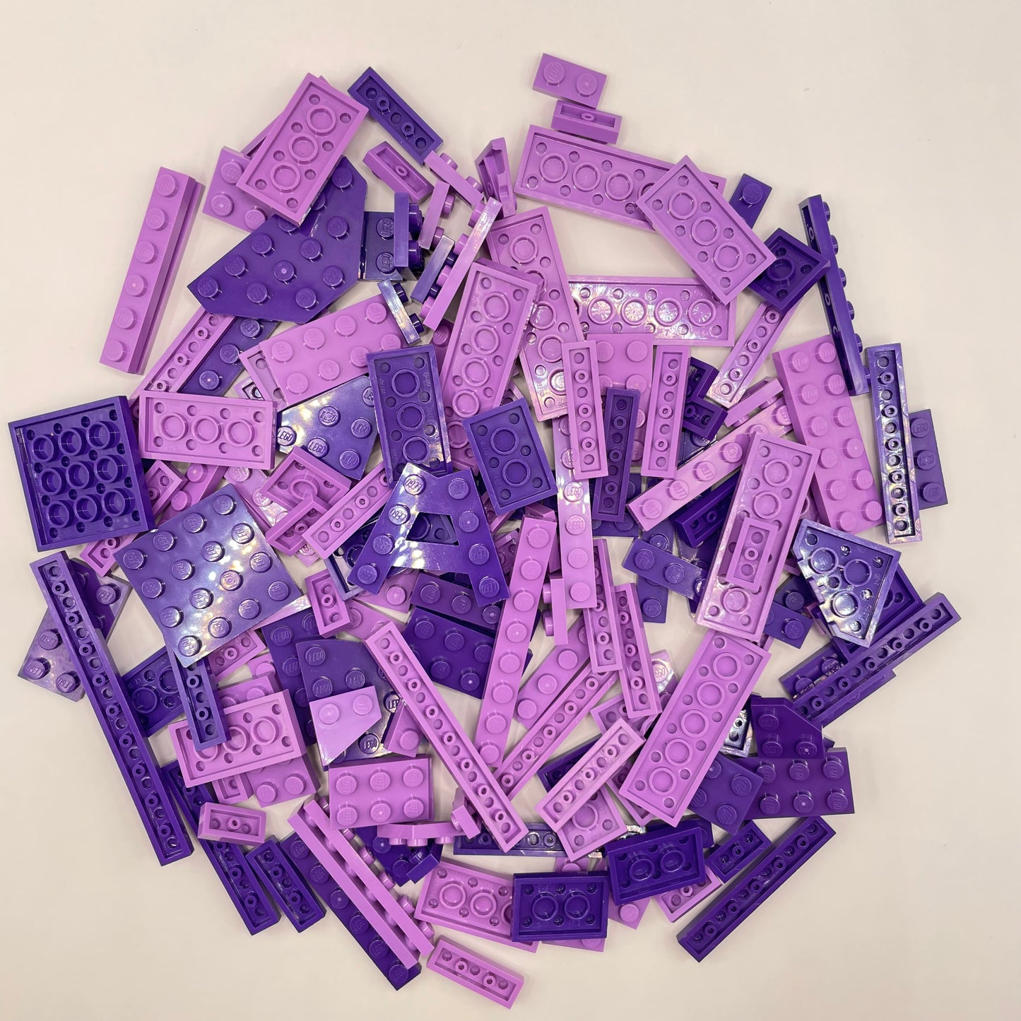 LEGO Plates, Mixed Purple, Approx. 115g
