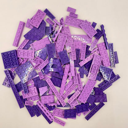 LEGO Plates, Mixed Purple, Approx. 115g