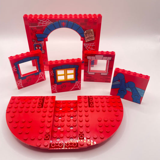LEGO Spiderman, Building Pieces, Red, 6 Pieces