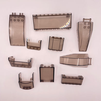 LEGO   Windscreens, Transparent Brown, 10 Pieces
