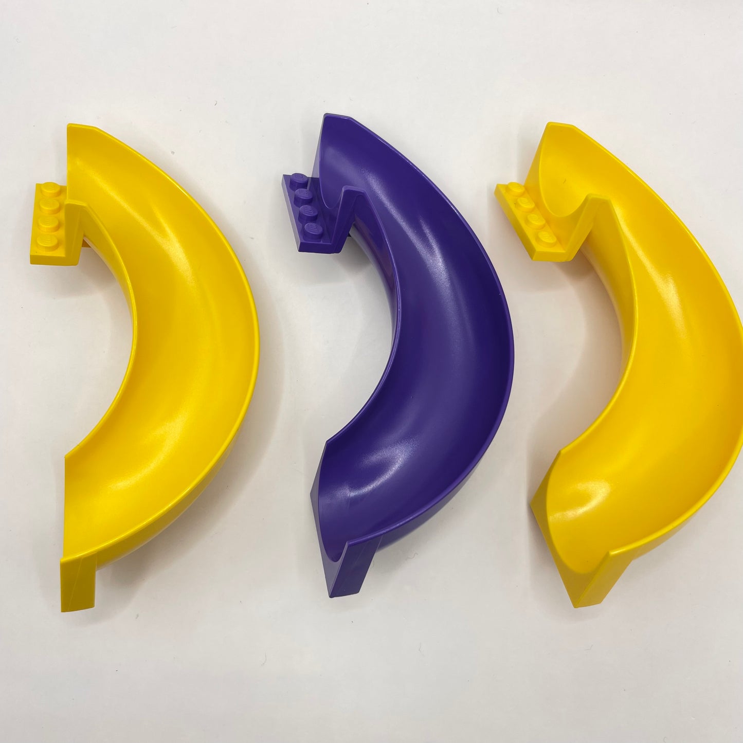 LEGO Slides, Yellow and Purple, 3 Pieces