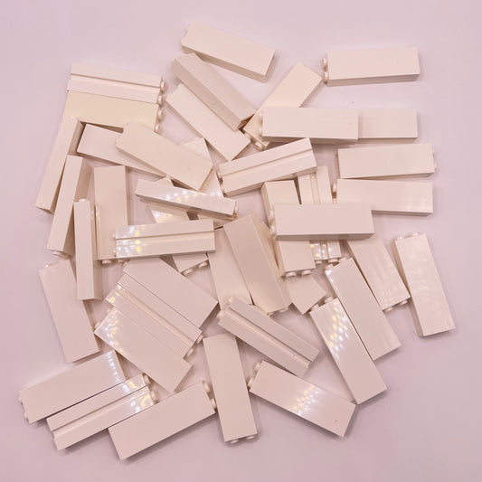 LEGO White, 1x2 Tall Bricks, Approx. 145g