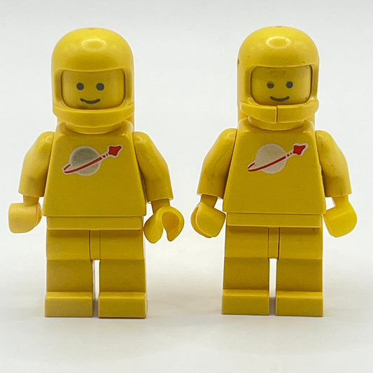LEGO Classic Space - Yellow, Minifigure (sp007) - Set of 2 - Fair condition