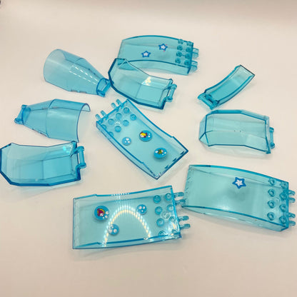 LEGO Transparent Blue, Hinged Windscreen, Vehicle (10 Pieces)