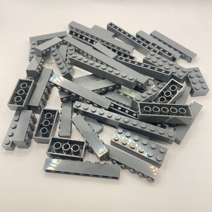LEGO Long Bricks, Dark Bluish Grey, Approx. 135g