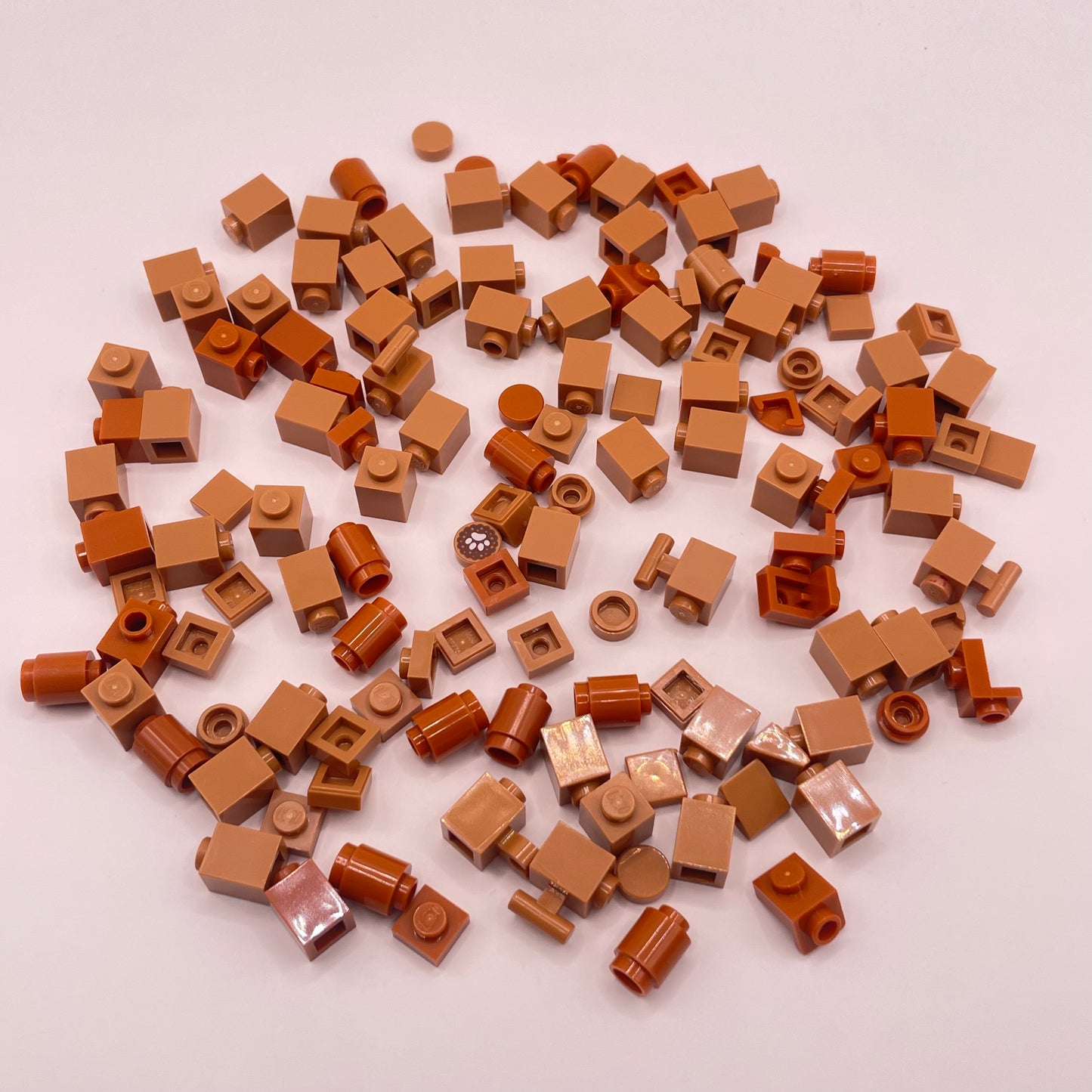 LEGO Greebling,  Nougat, Dark Orange, 120 pieces