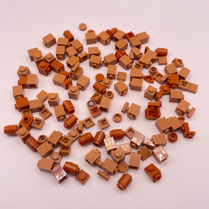 LEGO Greebling,  Nougat, Dark Orange, 120 pieces
