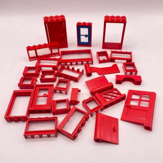 LEGO Vintage Building, Red, Approx. 45g