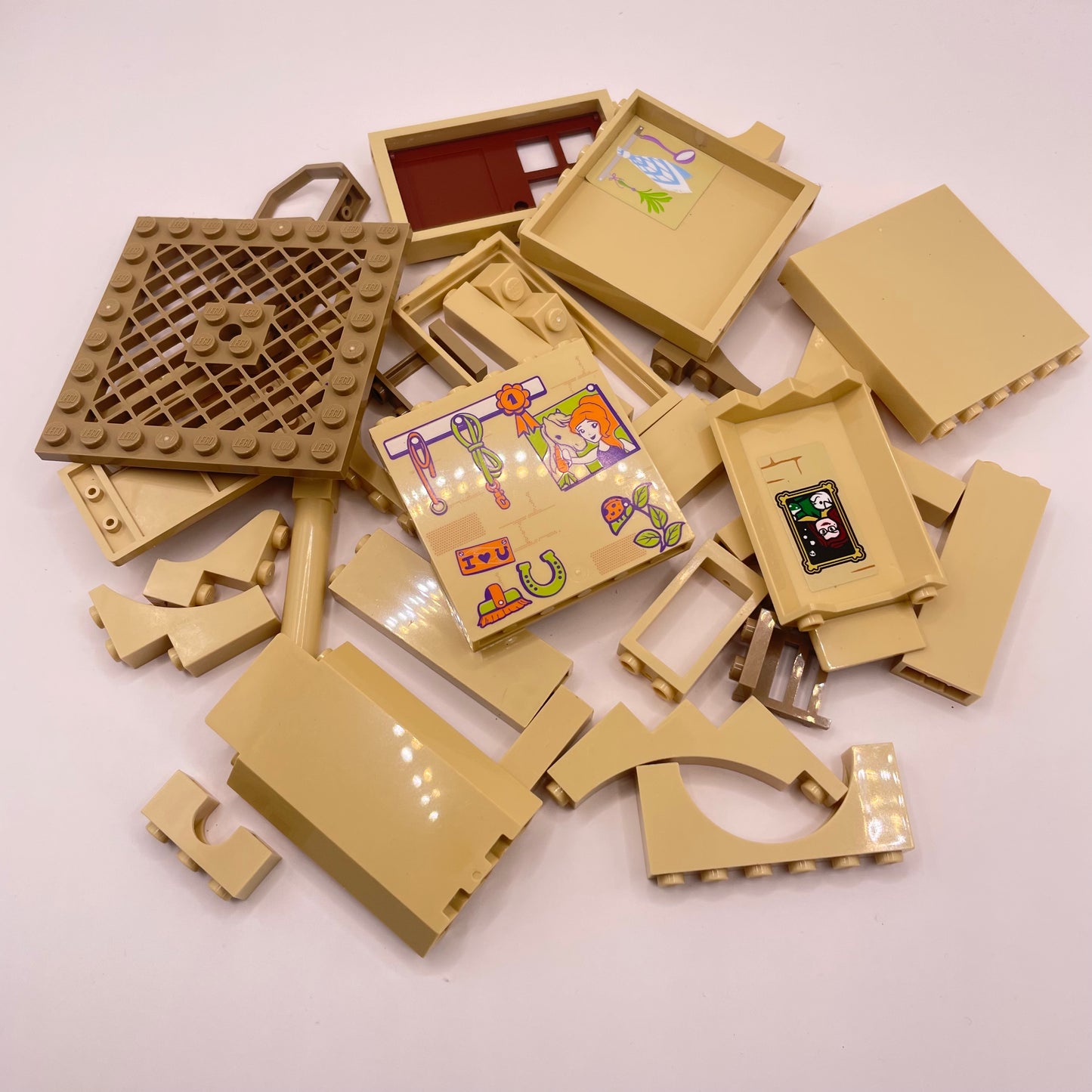 LEGO Building Pieces, Mixed Tan, Approx. 70g