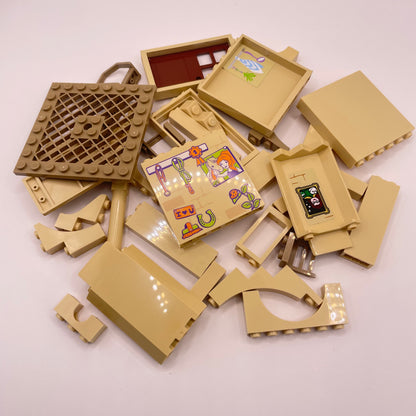 LEGO Building Pieces, Mixed Tan, Approx. 70g
