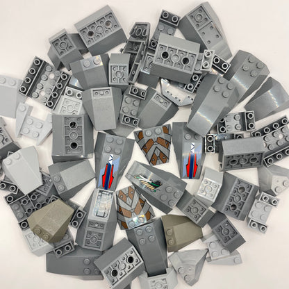 LEGO Vehicle Hulls, Mixed Grey, Approx. 150g