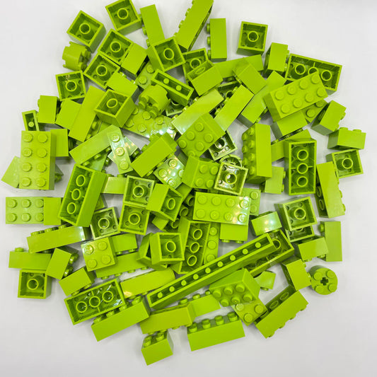LEGO Bricks, Lime, Approx. 160g