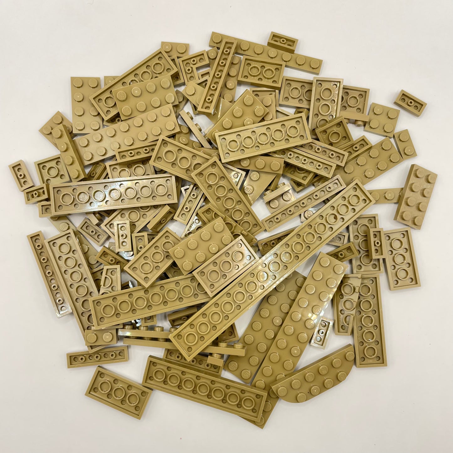 LEGO Plates, Dark Tan, Approx. 110g
