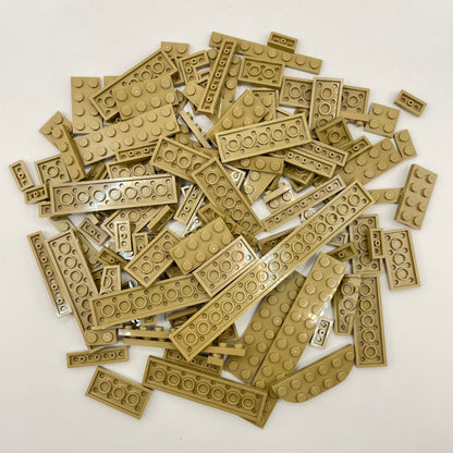 LEGO Plates, Dark Tan, Approx. 110g