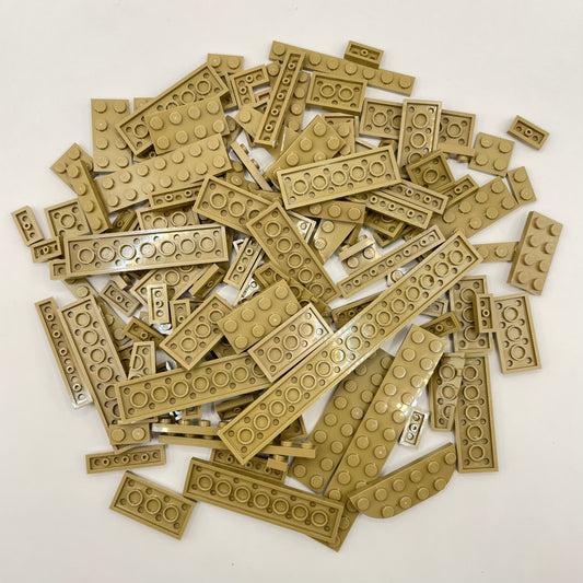 LEGO Plates, Dark Tan, Approx. 110g