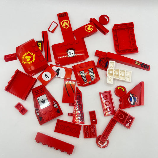 LEGO Prints and Stickers, Red Vehicles, 30 Pieces