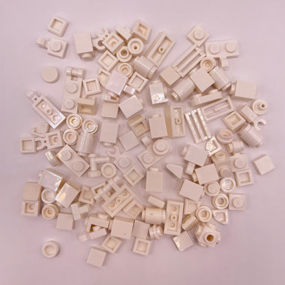 LEGO Greebling, White, 100 Pieces