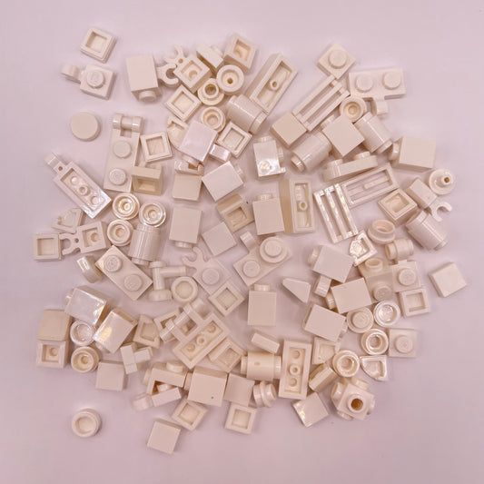 LEGO Greebling, White, 100 Pieces