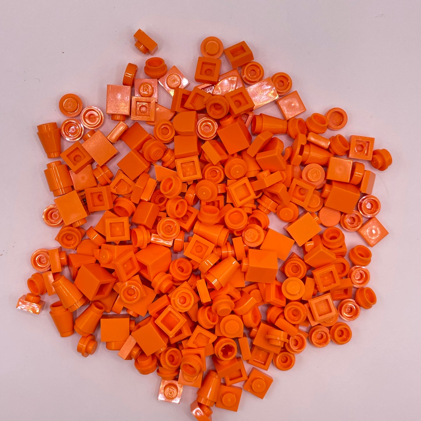 LEGO Greebling, Orange, 250 Pieces