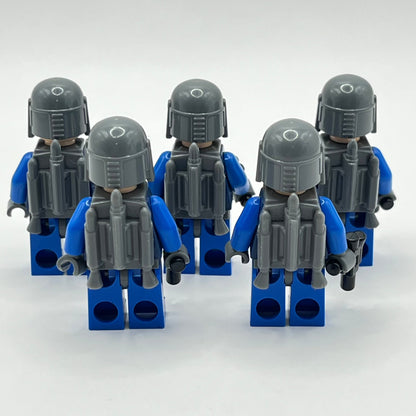 LEGO Mandalorian Death Watch Warriors with Blasters, Star Wars, Minifigure (sw0296) (5 Pack)