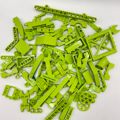 LEGO Vehicle and Technic, Lime, Approx. 120g