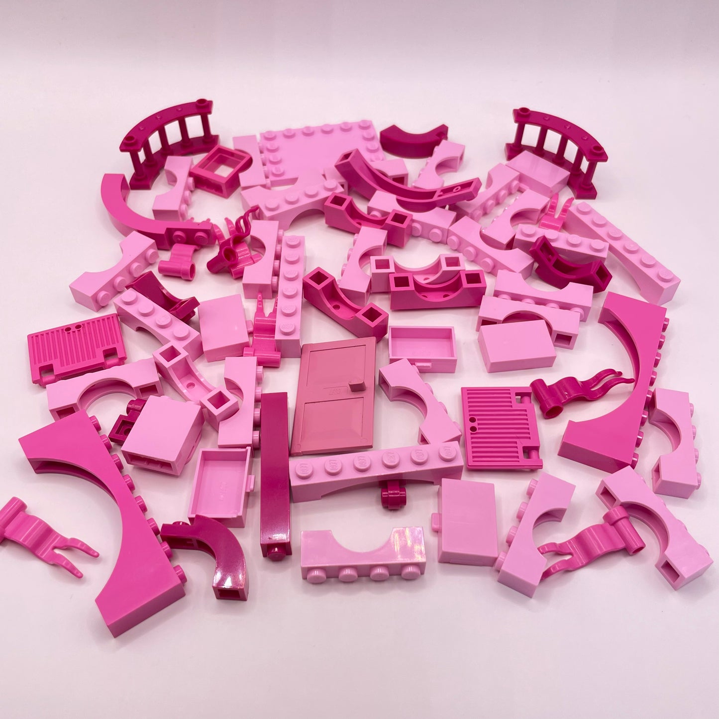 LEGO Building Pieces, Mixed Pink, Approx. 75g