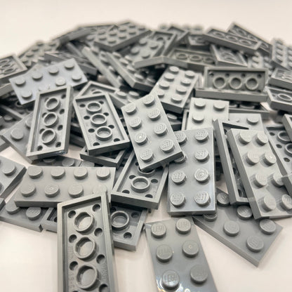 LEGO Plates 2x4, Dark Bluish Grey, Approx. 100g