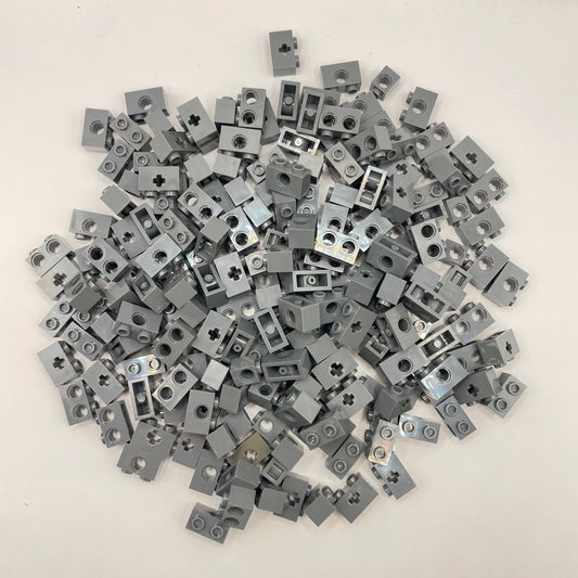 LEGO Small Technic Bricks, Dark Bluish Grey, Technic, Approx. 140g