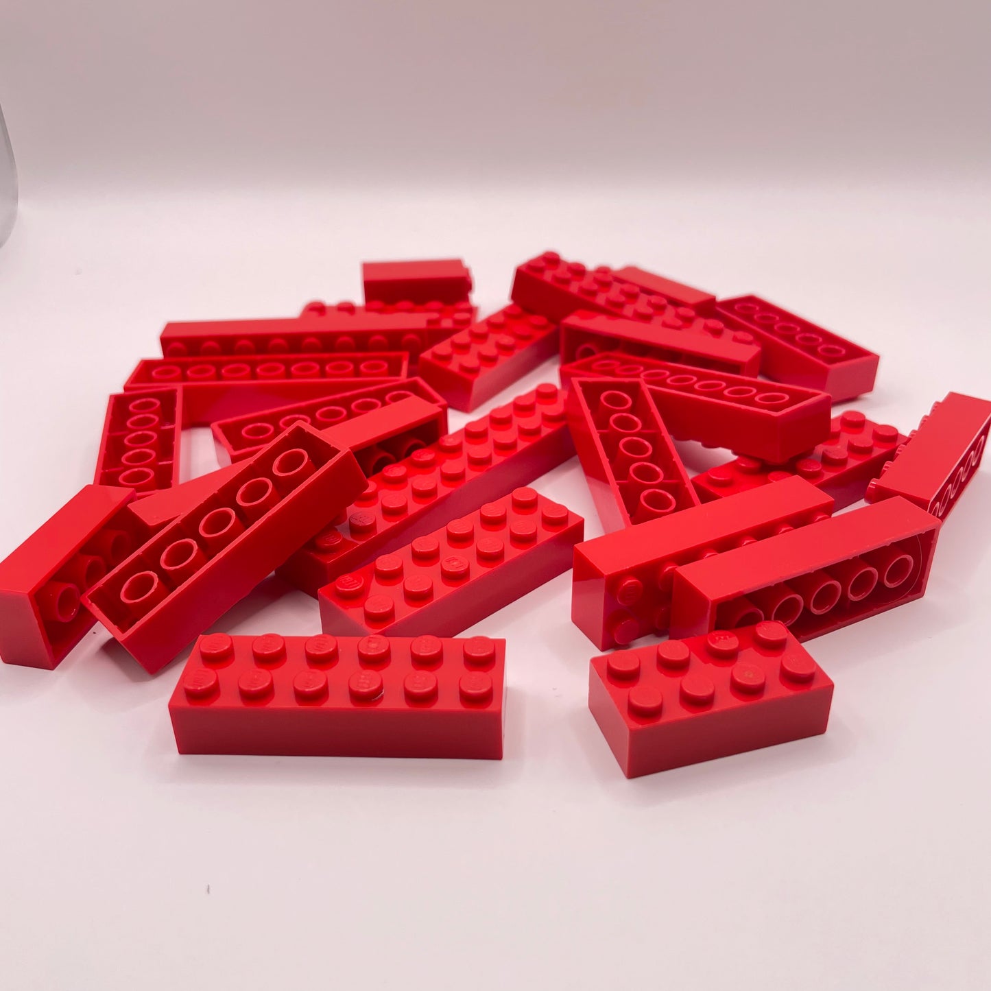 LEGO Long Bricks, Red, 2x Wide, Approx. 80g